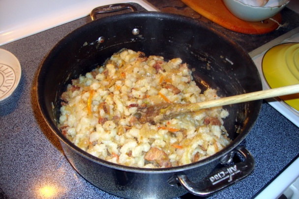 Strapačky s kyslou kapustou a s bôčikovou nadstavbou (fotorecept) - obrázok 12