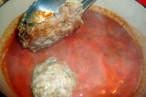 Trojmäsové gigant gule v arrabbiata-marinara omáčke (fotorecept) - obrázok 8