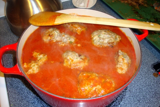 Trojmäsové gigant gule v arrabbiata-marinara omáčke (fotorecept) - obrázok 9