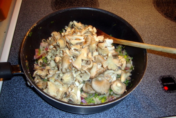 Praženica s hlivou ustricovou na šalotke a póre (fotorecept) - obrázok 2