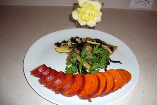 Teplý šalát z lacinato kelu so sladkými zemiakami (fotorecept) - obrázok 8