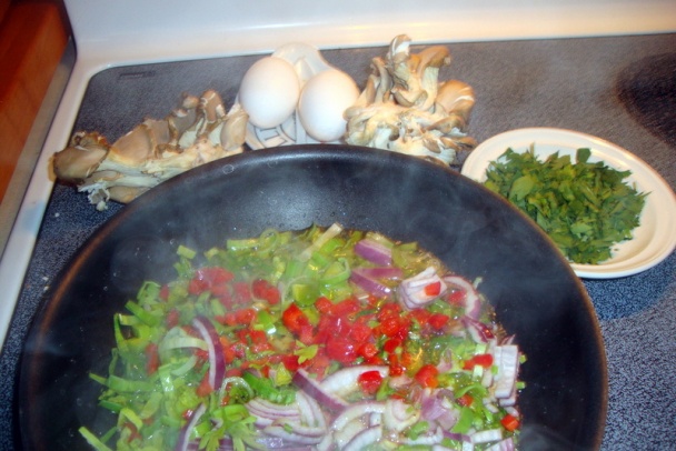 Hliva ustricová na póre a kapii (fotorecept) - obrázok 1