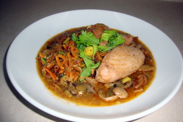 Paprikáš z kuracích pŕs s cuketkami a hubami (fotorecept) - obrázok 13