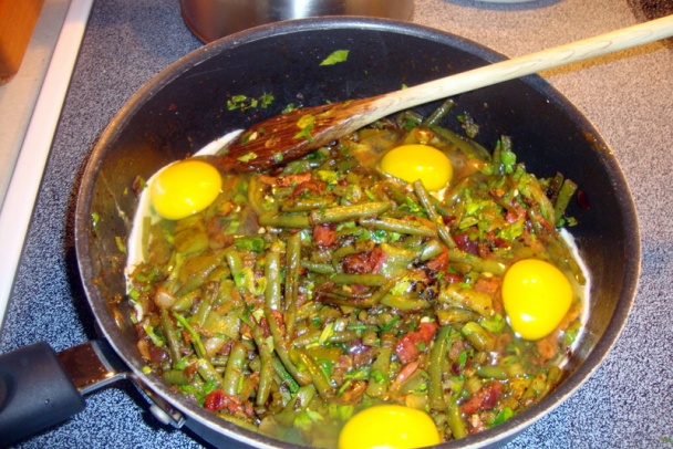 Fazuľka so šunkou a s pečenou pablano paprikou (fotorecept) - obrázok 9