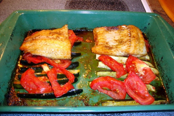 Kapor s trikolórou pečených paprík (fotorecept) - obrázok 7