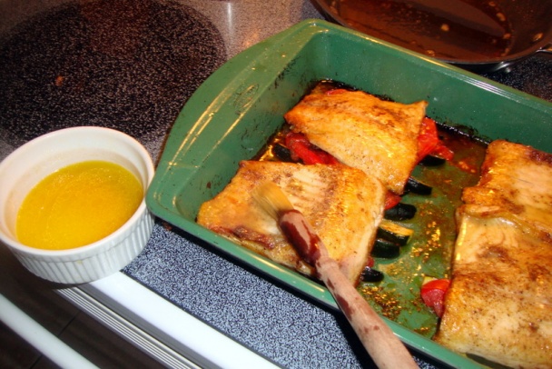 Kapor s trikolórou pečených paprík (fotorecept) - obrázok 8