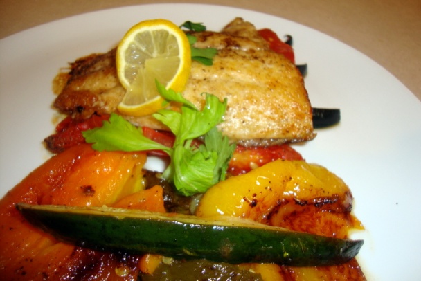 Kapor s trikolórou pečených paprík (fotorecept) - obrázok 10