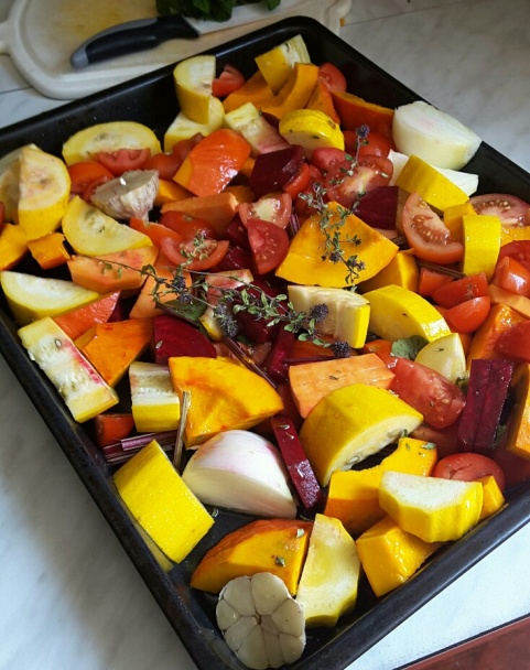 Letná polievka z pečenej zeleniny - obrázok 1