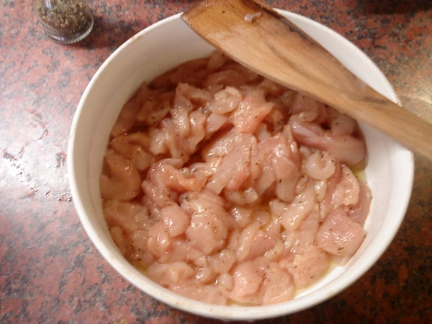 Karí kura s jablkami - obrázok 1