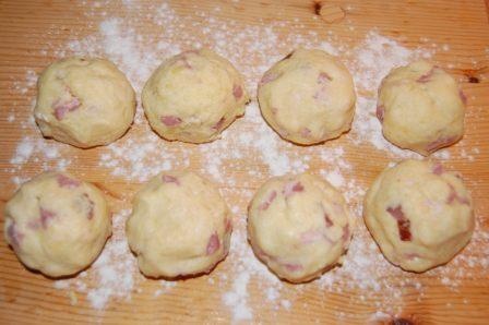 Šunkové knedle s hubovou omáčkou (fotorecept) - obrázok 3