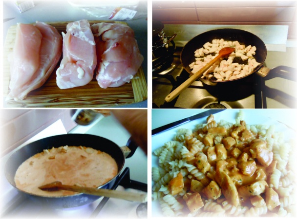 Kuracie prsia na smotanovej omáčke - obrázok 1