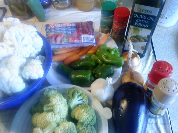 Grilovaná zelenina s krabími tyčinkami (fotorecept) - obrázok 1