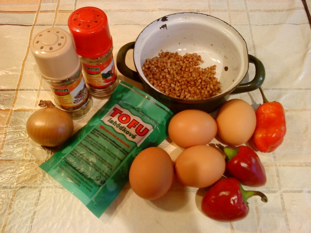 Tofu praženica s pohánkou (fotorecept) - obrázok 1