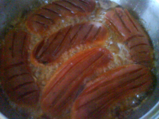 Hrachová kaša s opraženými špekačkami, ako ju robím ja (fotorecept) - obrázok 3