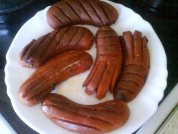 Hrachová kaša s opraženými špekačkami, ako ju robím ja (fotorecept) - obrázok 4