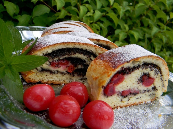 Višňovo-makový závin (fotorecept) - obrázok 4