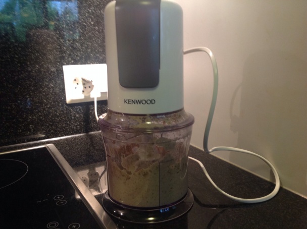 Baklažánová nátierka so šalátom - obrázok 3