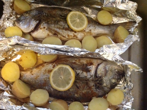 Pražma zlatá pečená v alobale (fotorecept) - obrázok 4