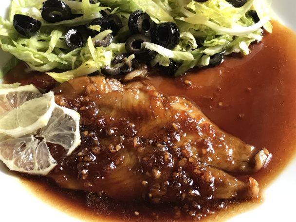 Glazovaná platesa (halibut) - obrázok 3