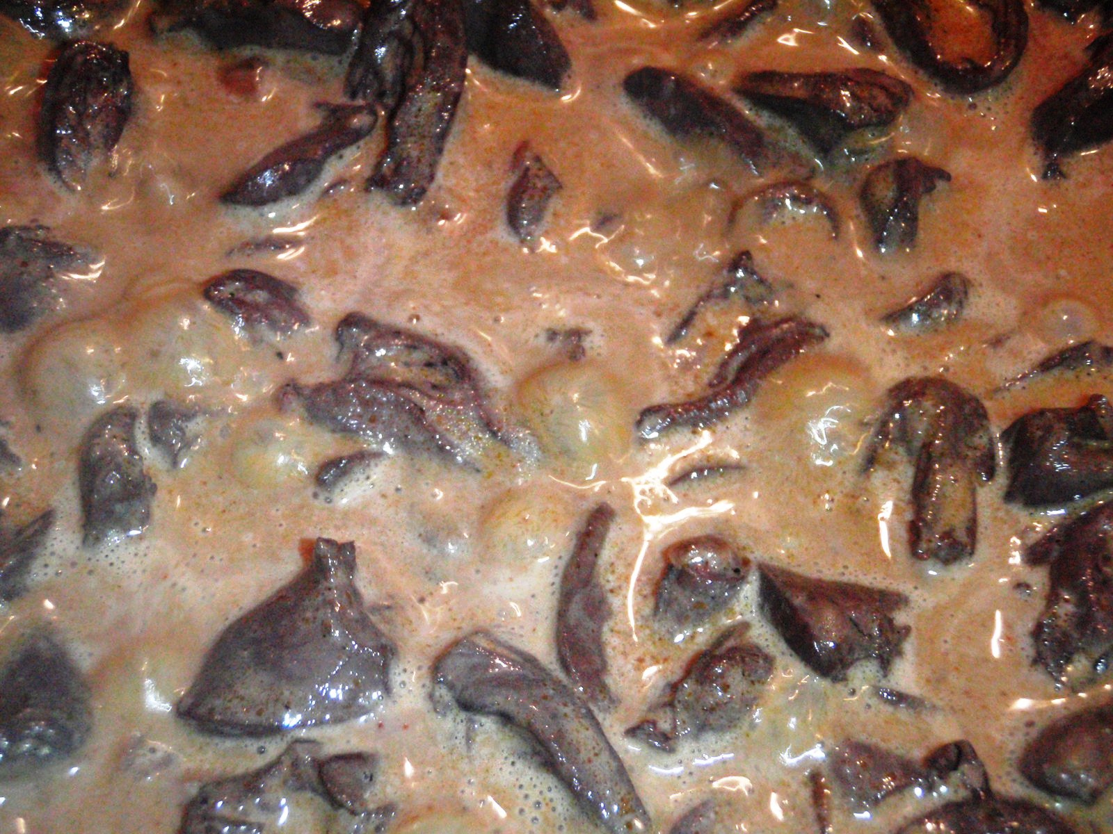 Kuracie srdcia na červenom víne (fotorecept) - obrázok 3