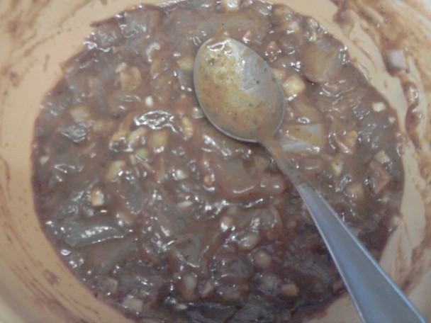 Zemiakové placky plnené kuracím mäskom s kapustovým šalátom (fotorecept) - obrázok 1