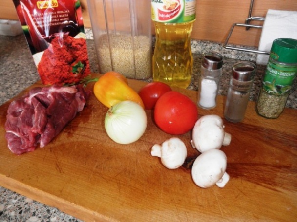 Hovädzie na zelenine, tarhoňa (fotorecept) - obrázok 1