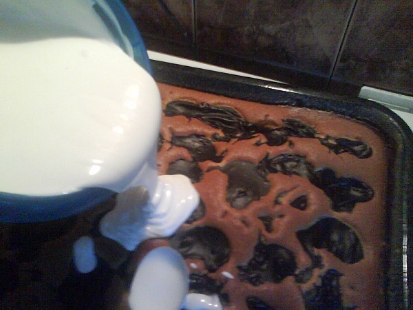 Pudingový koláč so smotanou (fotorecept) - obrázok 14