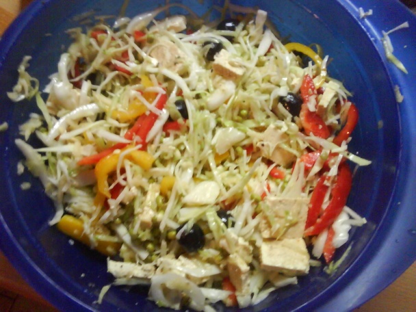 Jesenný šalát s tofu a kapustou (fotorecept) - obrázok 6