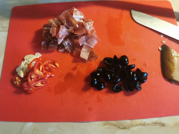 Casarecce s prosciuttom a rukolou (fotorecept) - obrázok 1