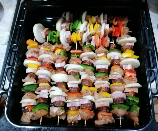 Kuracie špízy s pečenou zeleninou - obrázok 2