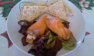 Studená misa s krevetami a údeným lososom (fotorecept) - obrázok 3