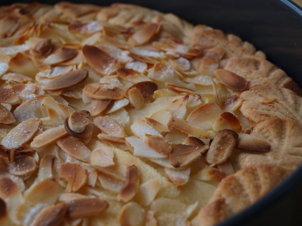 Hruškový koláč s mandľami a mascarpone (fotorecept) - obrázok 4