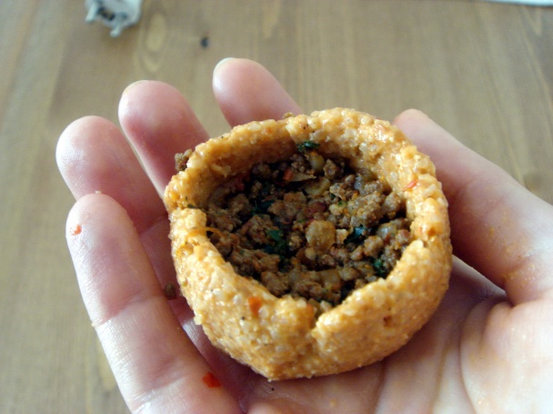 İçli köfte - plnené bulgurové kofte (fotorecept) - obrázok 8