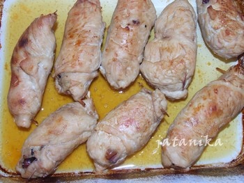 Morčacie závitky s jablkovo-chrenovou omáčkou (fotorecept) - obrázok 4