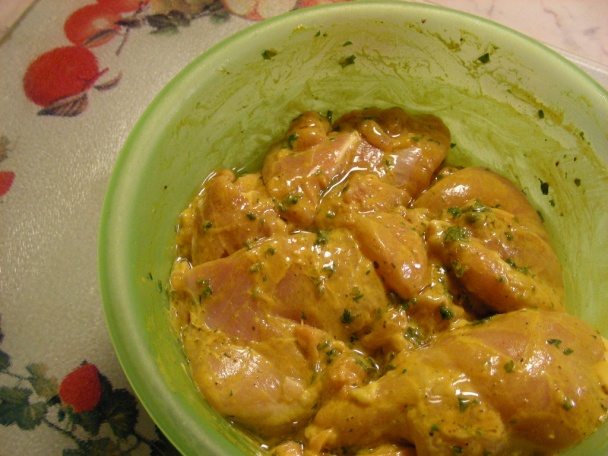 Kurací tažín s karamelizovanou cibuľou (fotorecept) - obrázok 1
