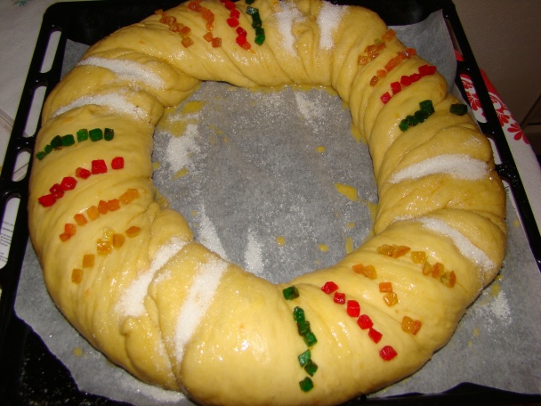 Sladký Trojkráľový veniec (Rosca de Reyes) (fotorecept) - obrázok 6