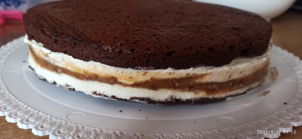 Čokoládová torta s tvarohovým krémom a datľami (fotorecept) - obrázok 7
