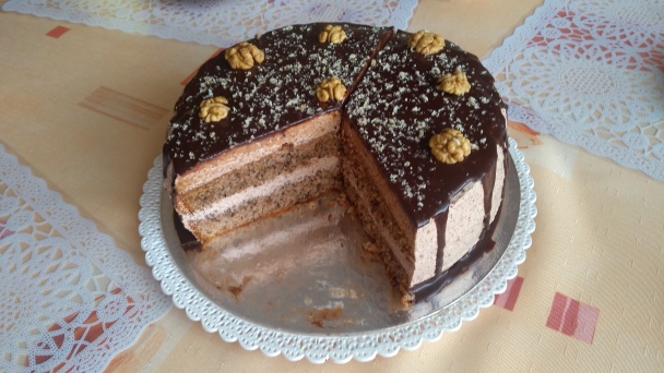 Hrnčekovo-lyžicová orechová torta (fotorecept) - obrázok 9