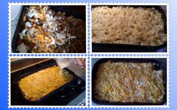 Prekladané zemiaky s údeným mäsom (fotorecept) - obrázok 2