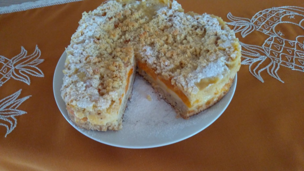 Sypaný pudingový koláč s marhuľami (fotorecept)  - obrázok 7
