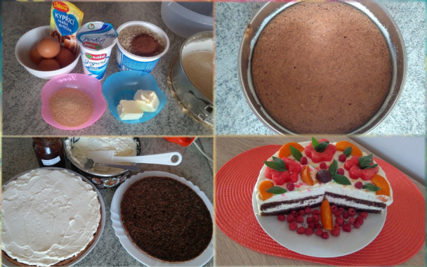 Orechová torta s krémom z bielej čokolády (fotorecept) - obrázok 6