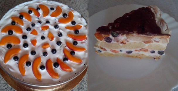 Nepečená ovocná torta - obrázok 6