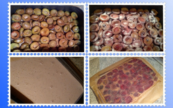 Slivkové obrátené krémové rezy (fotorecept) - obrázok 5