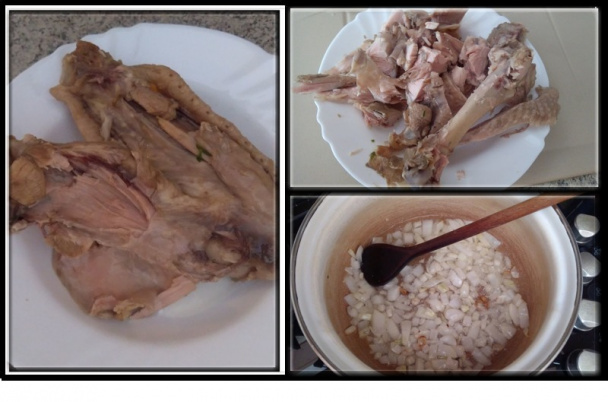 Morčacie krídlo z polievky na cibuli a paprike (fotorecept) - obrázok 1