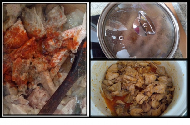 Morčacie krídlo z polievky na cibuli a paprike (fotorecept) - obrázok 2