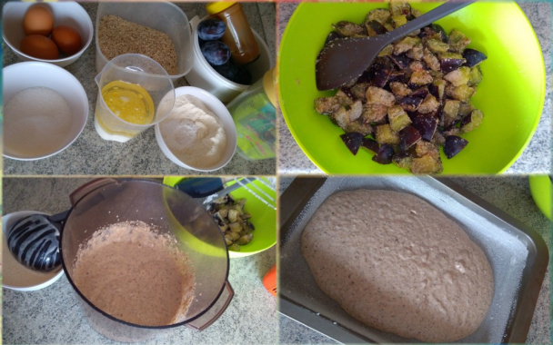 Slivkový koláč s orechmi (fotorecept) - obrázok 3