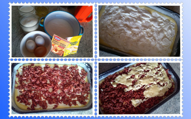 Hrnčekový jablkový koláč s tvarohom (fotorecept) - obrázok 6
