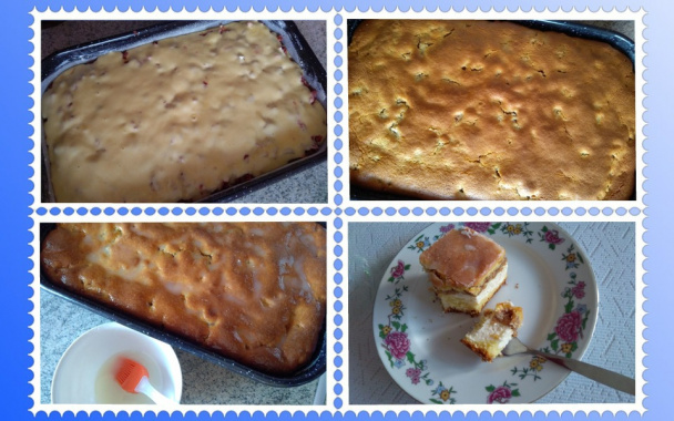 Hrnčekový jablkový koláč s tvarohom (fotorecept) - obrázok 8