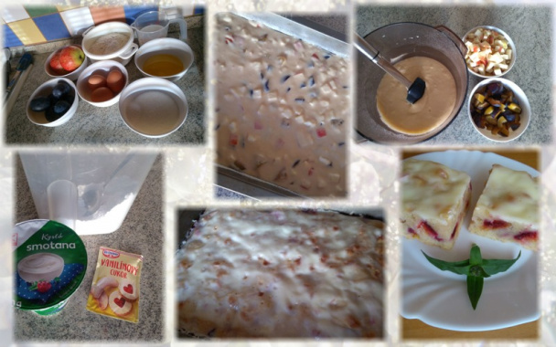 Jablká a slivky v jednom koláči (fotorecept) - obrázok 7