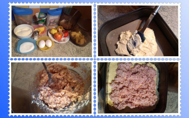 Zasnežené jablkovo-tvarohové rezy (fotorecept) - obrázok 3